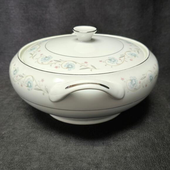 English Garden Fine China 1221 Covered Serving Soup / Vegetable Bowl & Lid - Picture 5 of 12